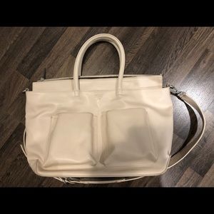 Mat & Nat Diaper bag cream colour.